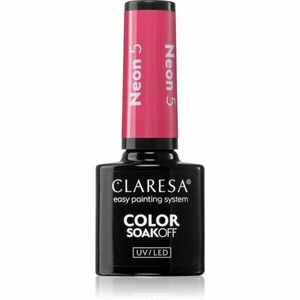 Claresa SoakOff UV/LED Color Neon gelový lak na nehty odstín 5 5 g obraz