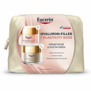 Eucerin Hyaluron-Filler + Elasticity Rosé vánoční dárková sada vyplňující vrásky 2x50 ml obraz