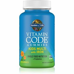 Garden of Life Vitamin Code Kids Multi with Iron multivitamíny pro děti příchuť Orange 90 ks obraz