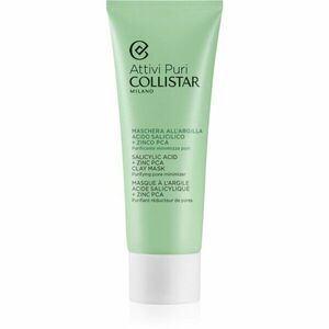 Collistar Attivi Puri Salicylic Acid + Zinc Clay Mask jílová maska s kyselinou hyaluronovou 75 ml obraz