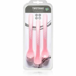 Twistshake Feeding Spoons lžička 4+m Pastel Pink 3 ks obraz