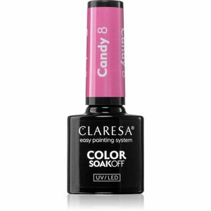 Claresa SoakOff UV/LED Color Candy gelový lak na nehty odstín 8 5 g obraz