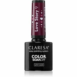 Claresa SoakOff UV/LED Color Love Story gelový lak na nehty odstín 9 5 g obraz