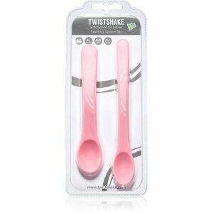 Twistshake Feeding Spoon Set lžička 4+m Pastel Pink 2 ks obraz