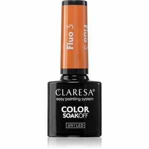 Claresa SoakOff UV/LED Color Fluo gelový lak na nehty odstín 3 5 g obraz