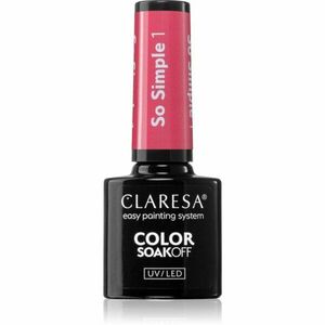 Claresa SoakOff UV/LED Color So Simple gelový lak na nehty odstín 1 5 g obraz