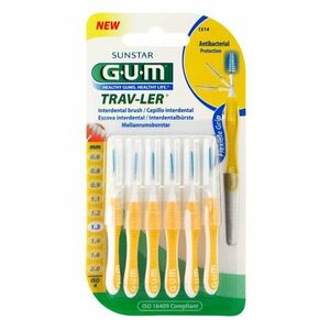 G.U.M Trav-Ler Interdental mezizubní kartáčky 1, 3 mm 6 ks obraz