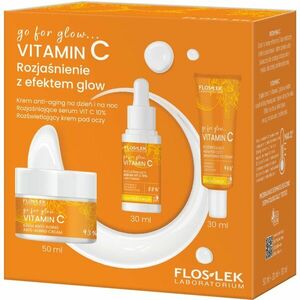 FlosLek Laboratorium Go For Glow Vitamin C dárková sada pro rozjasnění pleti obraz