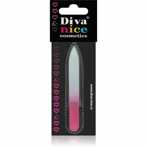 Diva & Nice Cosmetics Accessories skleněný pilník na nehty malý Pink 1 ks obraz