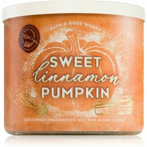 Bath & Body Works Sweet Cinnamon Pumpkin vonná svíčka 411 g obraz