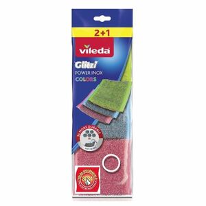 VILEDA Power Inox Colors Drátěnka 2 + 1 kusy obraz