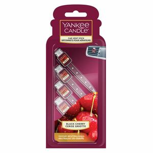 YANKEE CANDLE Luxusní visačka do auta Black Cherry 4 kusy obraz