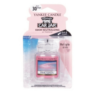 YANKEE CANDLE Luxusní visačka do auta Pink Sands 1 kus obraz