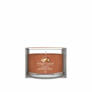 YANKEE CANDLE Pumpkin Cinnamon Swirl Votiv ve skle 37 g obraz