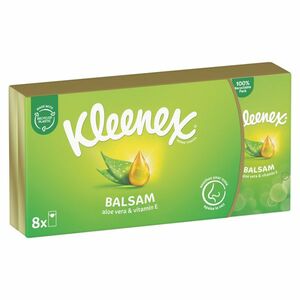 KLEENEX Papírové kapesníky s balzámem 8 x 9 ks obraz