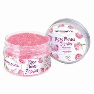 DERMACOL Flower Care tělový peeling Růže 200 g obraz