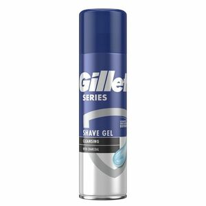 GILLETTE Series Cleansing Charcoal Gel na holení s dřevěným uhlím 200 ml obraz