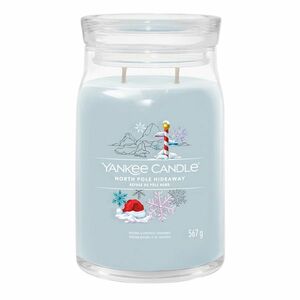 YANKEE CANDLE Signature 2 knoty North Pole Hideaway sklo 567 g obraz