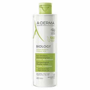 A-DERMA Biology Dermatologická micelární voda hydratačně-čistící 400 ml obraz