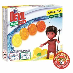 DR.DEVIL WC PushPull Bodový blok Lime Twister 75 ml obraz