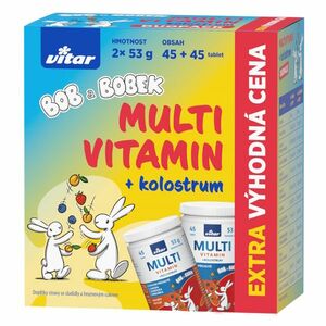 VITAR KIDS Multivitamin + kolostrum Bob a Bobek DUOPACK 2 x 45 tablet obraz