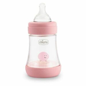 CHICCO Láhev kojenecká Perfect 5 silikon Dívka 150 ml obraz