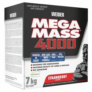 WEIDER Mega Mass 4000 Gainer jahoda 7000 g obraz