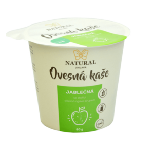 NATURAL JIHLAVA Ovesná kaše jablečná bez lepku natural 80 g obraz