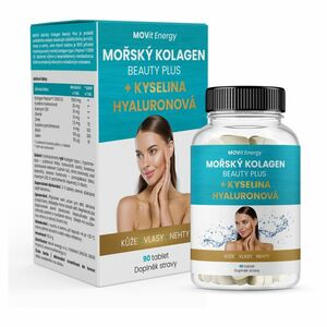 MOVIT ENERGY Mořský kolagen beauty plus + Kyselina hyaluronová 90 tablet obraz