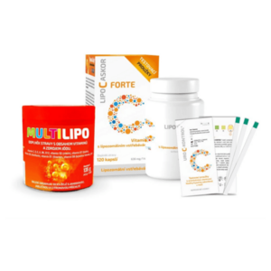 LIPO C ASKOR Forte vitamín C 120 kapslí + Multilipo želé 30 kusů obraz