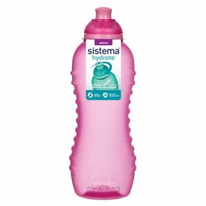 SISTEMA Hydrate Láhev Squeeze Twist ‘n’ Sip růžová 460 ml obraz