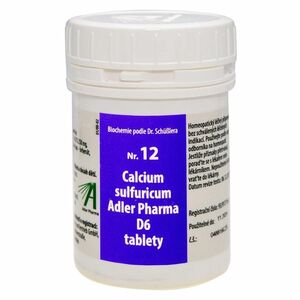 ADLER PHARMA Nr.12 Calcium sulfuricum D6 400 tablet obraz