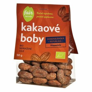 FAIROBCHOD Nepražené kakaové boby Dominicana Hispaniola BIO 50 g obraz