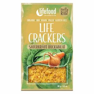 LIFEFOOD Crackers zelňáky s kyselým zelím RAW BIO 90 g obraz