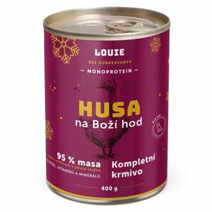 LOUIE Konzerva pro psy Husa na boží hod 400 g obraz