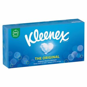 KLEENEX Papírové kapesníky 3-vrstvé Originál Box 72 kusů obraz