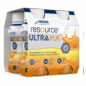 RESOURCE Ultra fruit pomeranč perorální roztok 4 x 200ml obraz