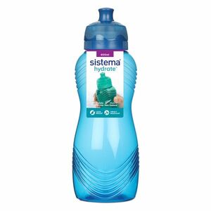 SISTEMA Hydrate Láhev Wave Twist‘n’Sip modrá 600 ml obraz