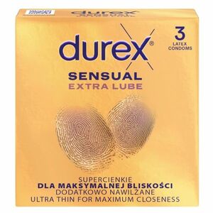 DUREX Sensual extra lube 3 kusy obraz