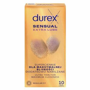 DUREX Sensual extra lube 10 kusů obraz