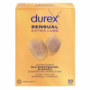 DUREX Sensual extra lube 20 kusů obraz