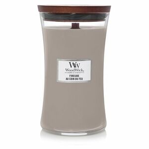 WOODWICK Vonná svíčka velká sklo Fireside 609 g obraz