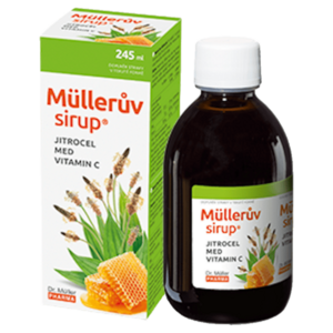 Dr. Müller Müllerův sirup s jitrocelem a vitaminem C 245 ml obraz