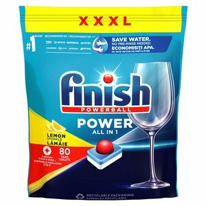 FINISH Power All in 1 Kapsle do myčky nádobí Lemon Sparkle 80 ks obraz