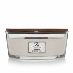 WOODWICK Vonná svíčka loď Warm Wool 453, 6 g obraz