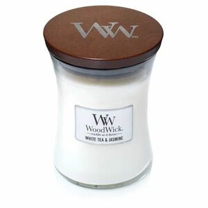 WOODWICK Vonná svíčka váza střední White Tea & Jasmine 275 g obraz