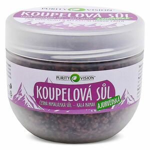 PURITY VISION Kala Namak Ajurvédská koupelová sůl 500 g obraz