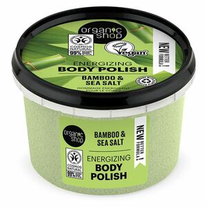 ORGANIC SHOP Povzbuzující tělový peeling Bambus a mořská sůl 250 ml obraz