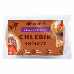 ALLNATURE Bezlepkový chlebík kmínový 350 g obraz