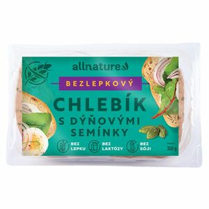 ALLNATURE Bezlepkový chlebík s dýňovými semínky 350 g obraz